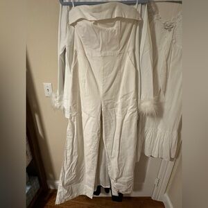 Runaway the Label X Petal and Pup white jumpsuit thick material never worn